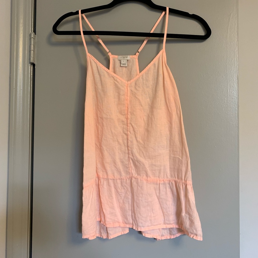 J. Crew summer linen tank- size 6!